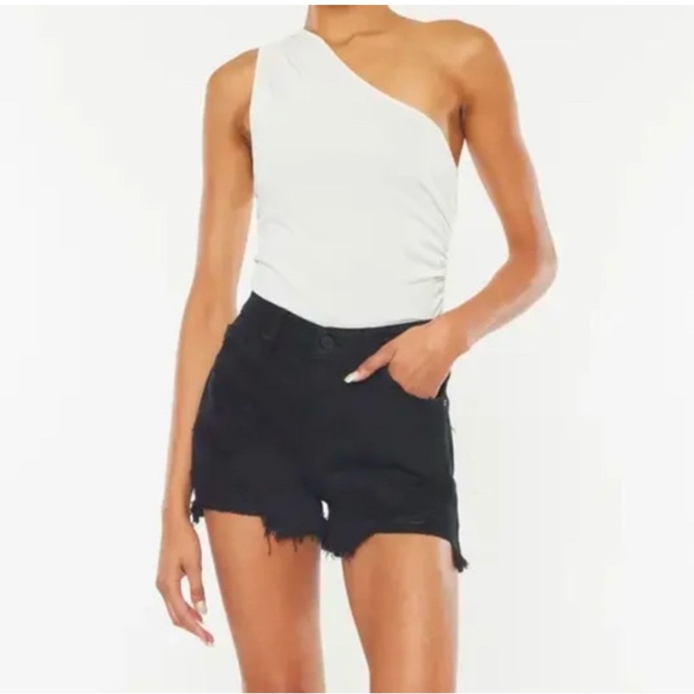 KanCan Black Women's Denim Shorts